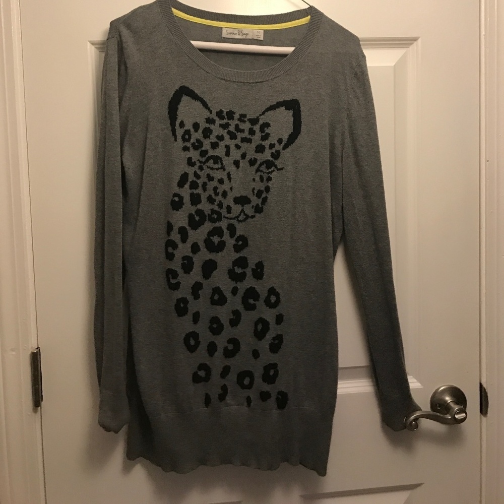 Animal Print Sweater